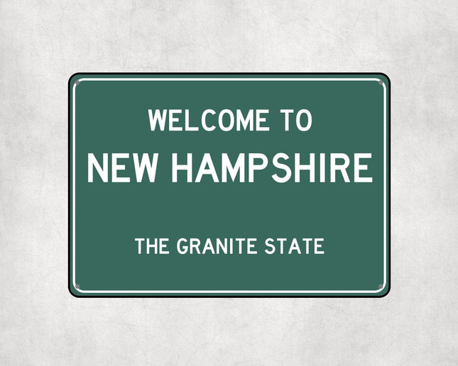 Welcome to New Hampshire Sign - Sign | Personalised Gift