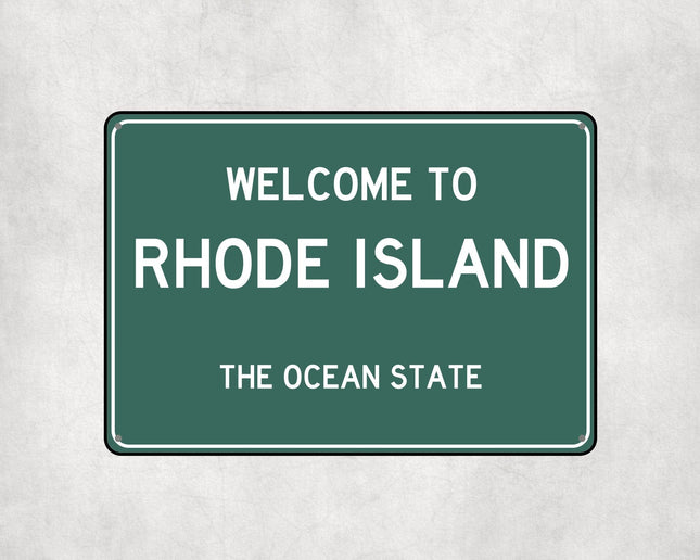 Welcome to Rhode Island Sign - Sign | Personalised Gift