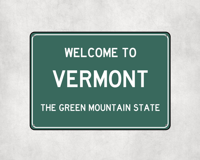 Welcome to Vermont Sign - Sign | Personalised Gift