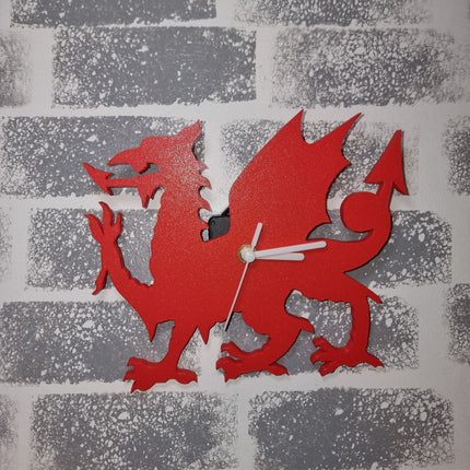 Welsh Dragon 3D Printed Clock - Wall Print | Personalised Gift