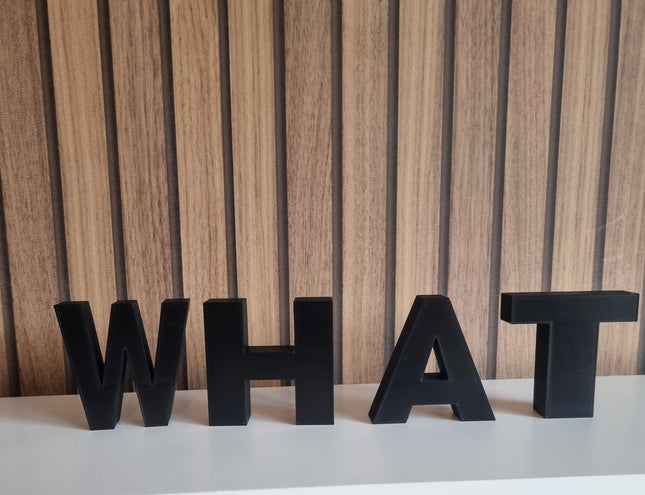 What Decorative Letter Ornament - 3D Printed Gift | Personalised Gift