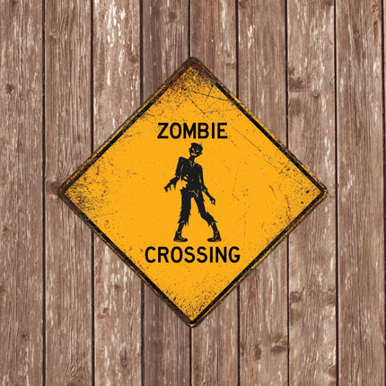 Zombie Crossing Sign - Sign | Personalised Gift
