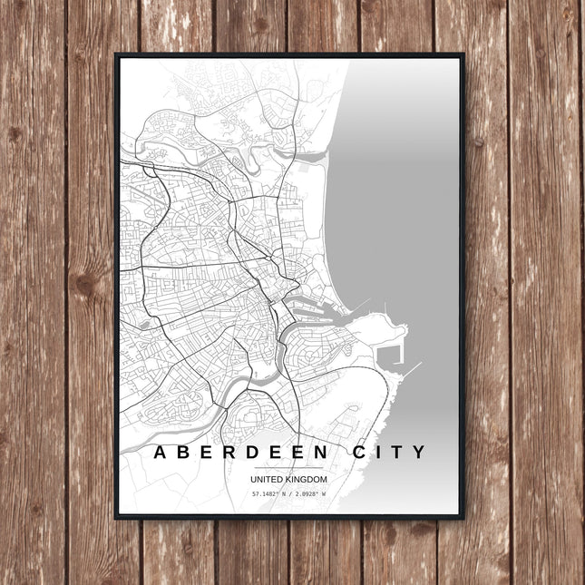 Aberdeen Map Art Print - Wall Print | Personalised Gift