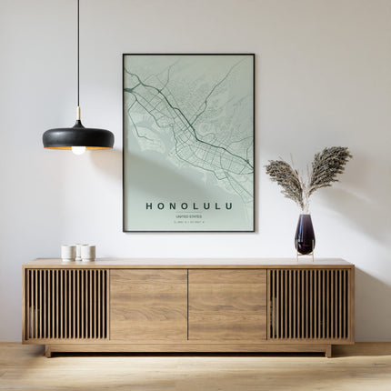 Abidjan Map Art Print - Alternative Angle View