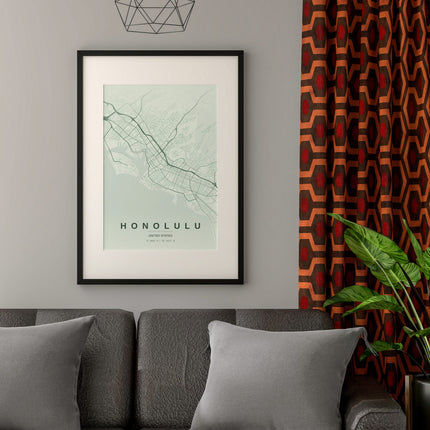 Abidjan Map Art Print - Alternative Angle View
