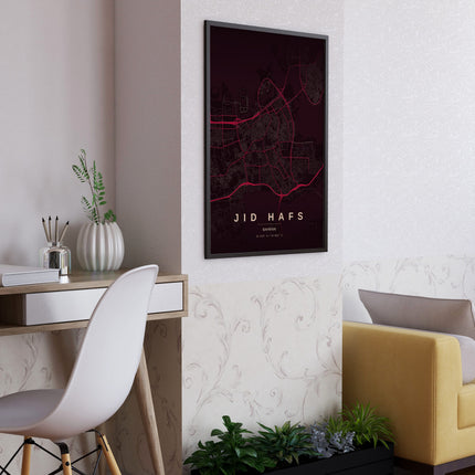 Albuquerque Map Art Print - Alternative Angle View