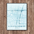 Albuquerque Map Art Print - Wall Print | Personalised Gift