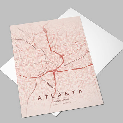Algiers Map Art Print - Alternative Angle View