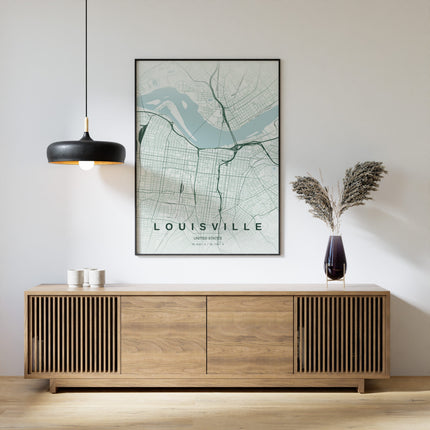 Amman Map Art Print - Alternative Angle View