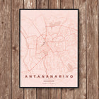 Antananarivo Map Art Print - Wall Print | Personalised Gift
