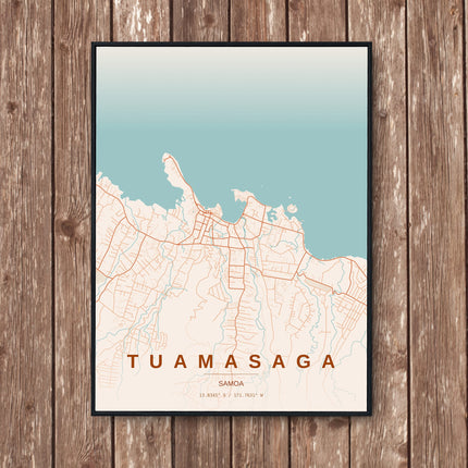 Apia Map Art Print - Wall Print | Personalised Gift
