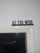 As You Were Door Topper AS YOU WERE Door topper, shelf  wall  quirky home interior 