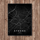 Athens Map Art Print - Wall Print | Personalised Gift