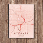 Atlanta Map Art Print - Wall Print | Personalised Gift