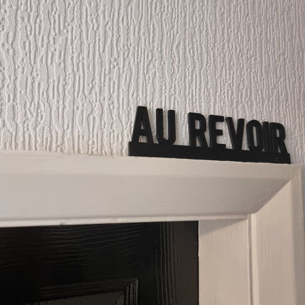 Au Revoir Door Topper Au Revoir Door topper, shelf  wall  quirky home interior 