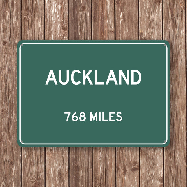 Auckland Distance Sign - Sign | Personalised Gift