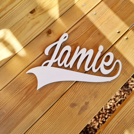 Baby Name Nursery Sign Baby Name Nursery Sign | Custom Sports Theme Kids Decor