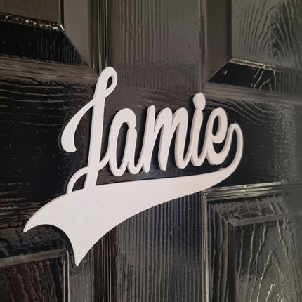 Baby Name Nursery Sign Baby Name Nursery Sign | Custom Sports Theme Kids Decor
