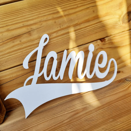 Baby Name Nursery Sign Baby Name Nursery Sign | Custom Sports Theme Kids Decor