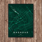 Baghdad Map Art Print - Wall Print | Personalised Gift