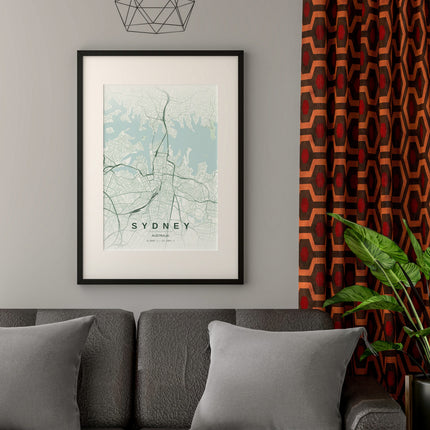 Baltimore Map Art Print - Alternative Angle View