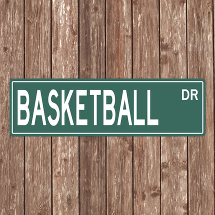 Basketball Street Sign Custom Basketball Street Sign - Perfect Gift for Basketball Fans & 
