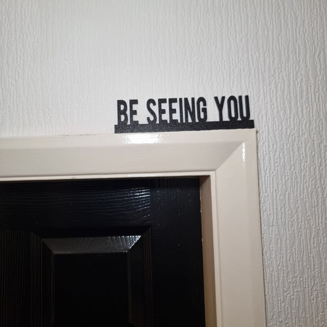 Be Seeing You Door Topper Be Seeing You Door topper, shelf decor, wall decor, quirky home 