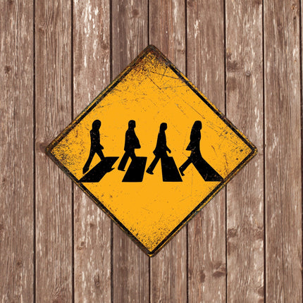Beatles Crossing Sign - Close Up Detail View