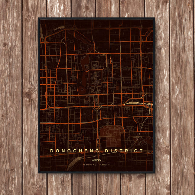 Beijing Map Art Print - Wall Print | Personalised Gift