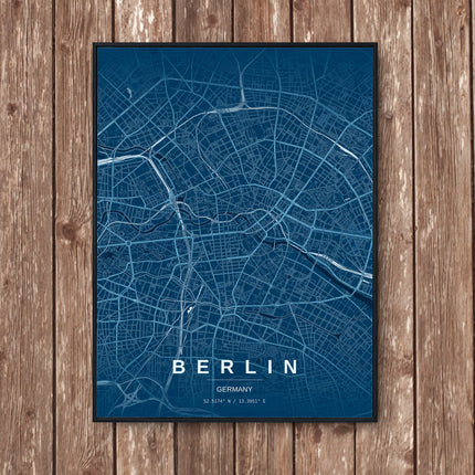 Berlin Map Art Print - Wall Print | Personalised Gift