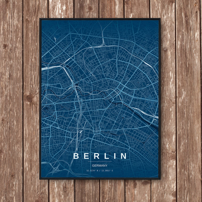 Berlin Map Art Print - Wall Print | Personalised Gift