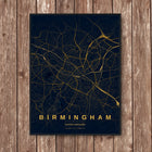 Birmingham Map Art Print - Wall Print | Personalised Gift