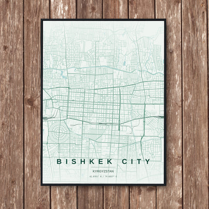 Bishkek Map Art Print - Wall Print | Personalised Gift