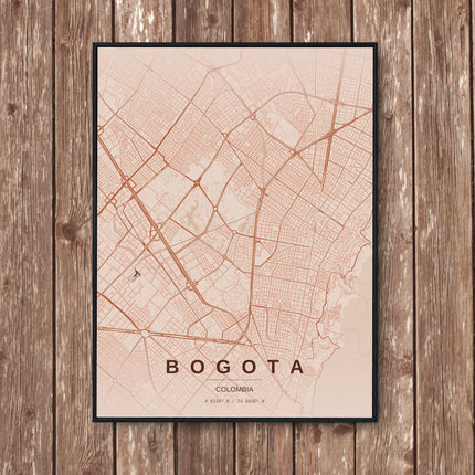 Bogotá Map Art Print - Wall Print | Personalised Gift