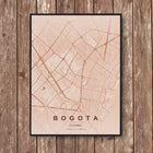 Bogotá Map Art Print - Wall Print | Personalised Gift
