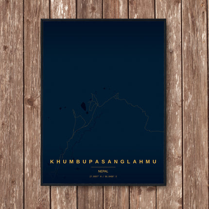 Borobudur Temple Map Art Print - Wall Print | Personalised Gift
