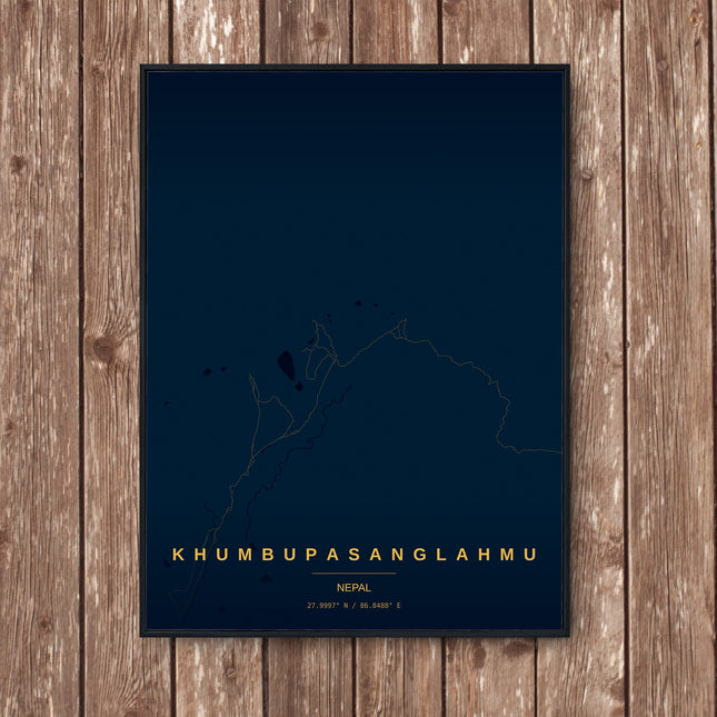 Borobudur Temple Map Art Print - Wall Print | Personalised Gift