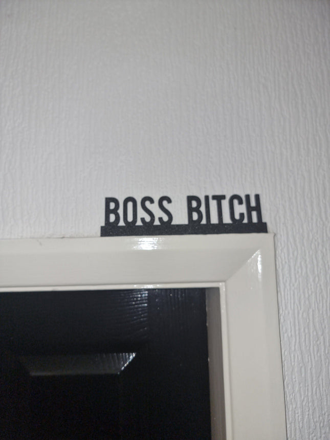 Boss Bitch Door Topper BOSS BITCH Door topper, shelf  wall  quirky home interior 