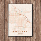 Bozeman Map Art Print - Wall Print | Personalised Gift