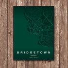 Bridgetown Map Art Print - Wall Print | Personalised Gift