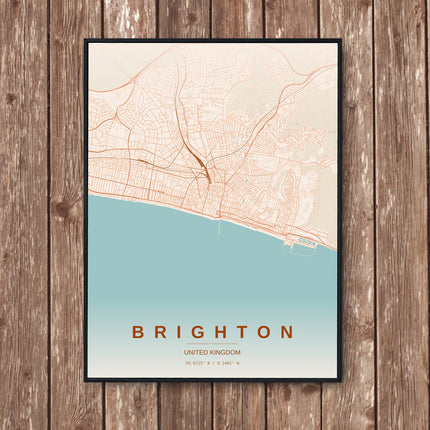 Brighton Map Art Print - Wall Print | Personalised Gift