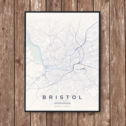 Bristol Map Art Print - Wall Print | Personalised Gift