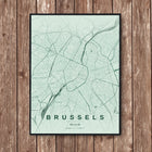 Brussels Map Art Print - Wall Print | Personalised Gift