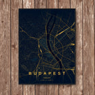 Budapest Map Art Print - Wall Print | Personalised Gift