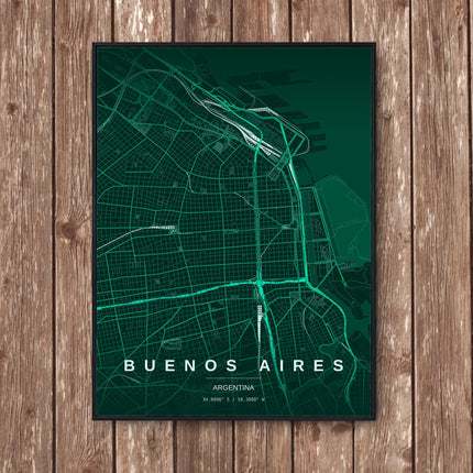 Buenos Aires Map Art Print - Wall Print | Personalised Gift