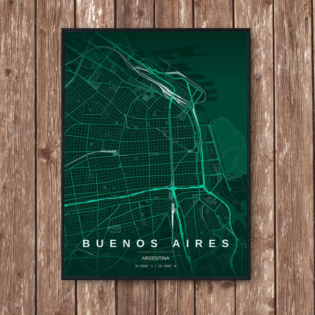 Buenos Aires Map Art Print - Wall Print | Personalised Gift