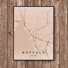 Buffalo Map Art Print - Wall Print | Personalised Gift