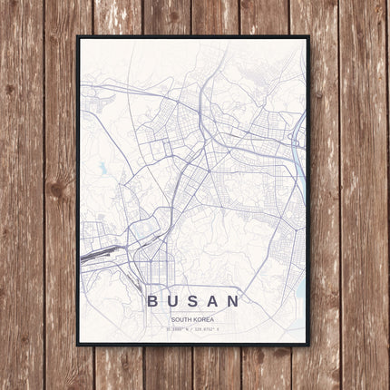 Busan Map Art Print - Wall Print | Personalised Gift