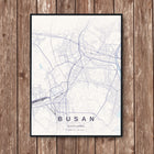 Busan Map Art Print - Wall Print | Personalised Gift