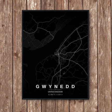 Caernarfon Map Art Print - Wall Print | Personalised Gift